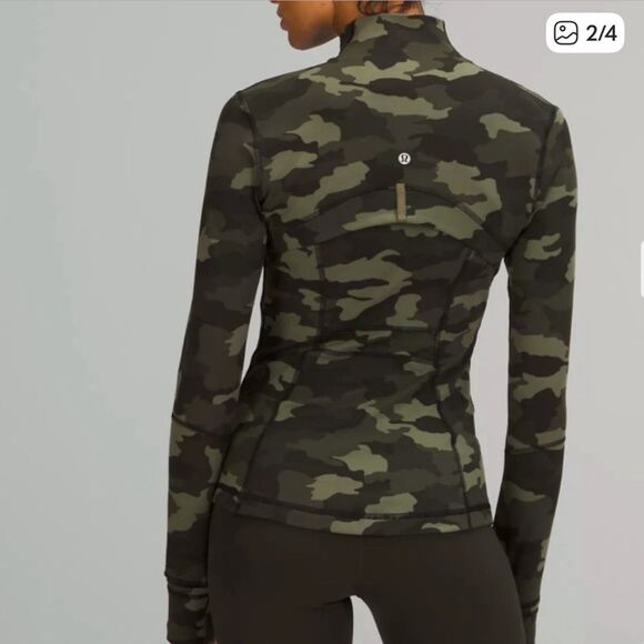 Lululemon Define Jacket Luon Heritage Camo Olive Green 12 - Picture 4 of 11